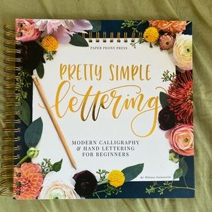 Pretty Simple Lettering Calligraphy Book with Calligraphy set